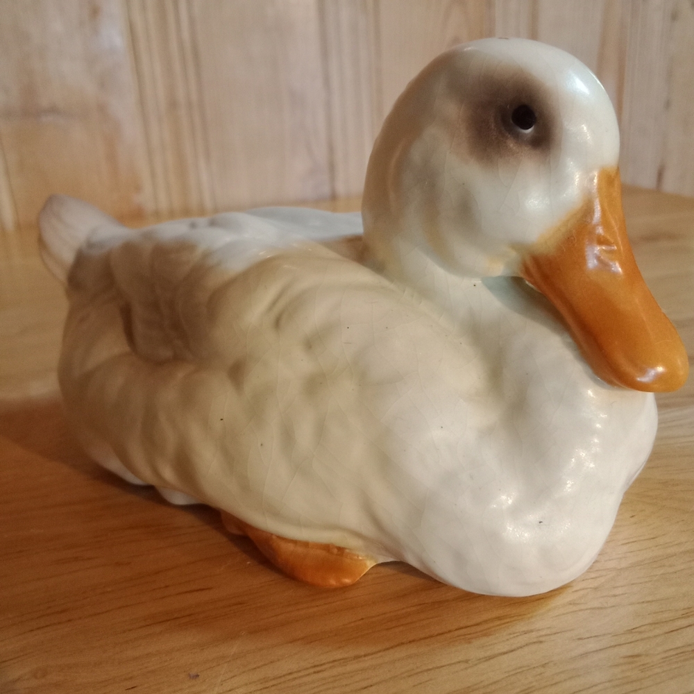 White porcelain duck